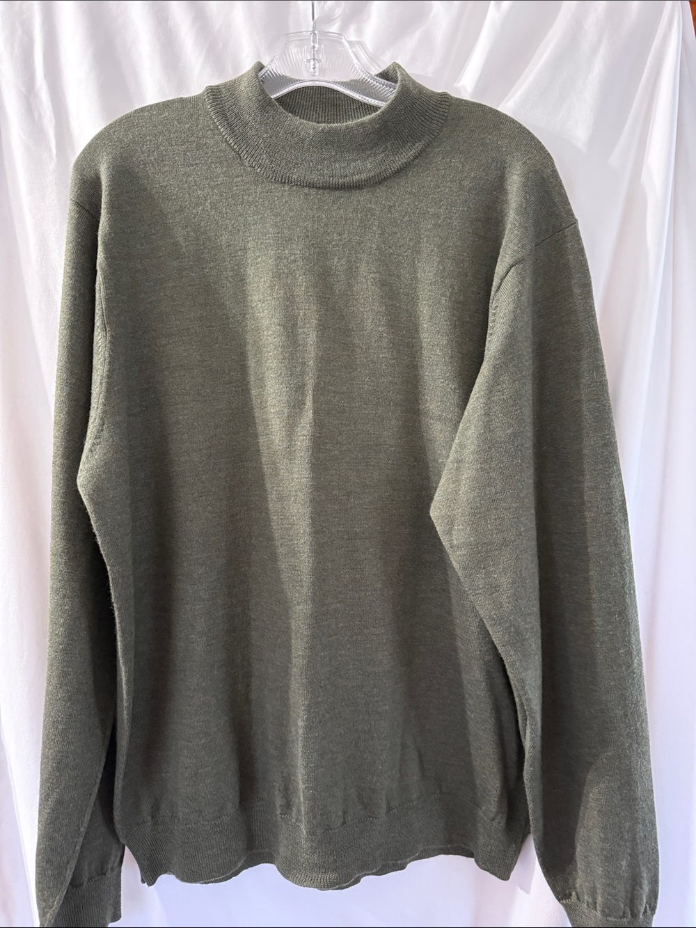 Mercer Street Studio Olive Green Turtleneck Sweater